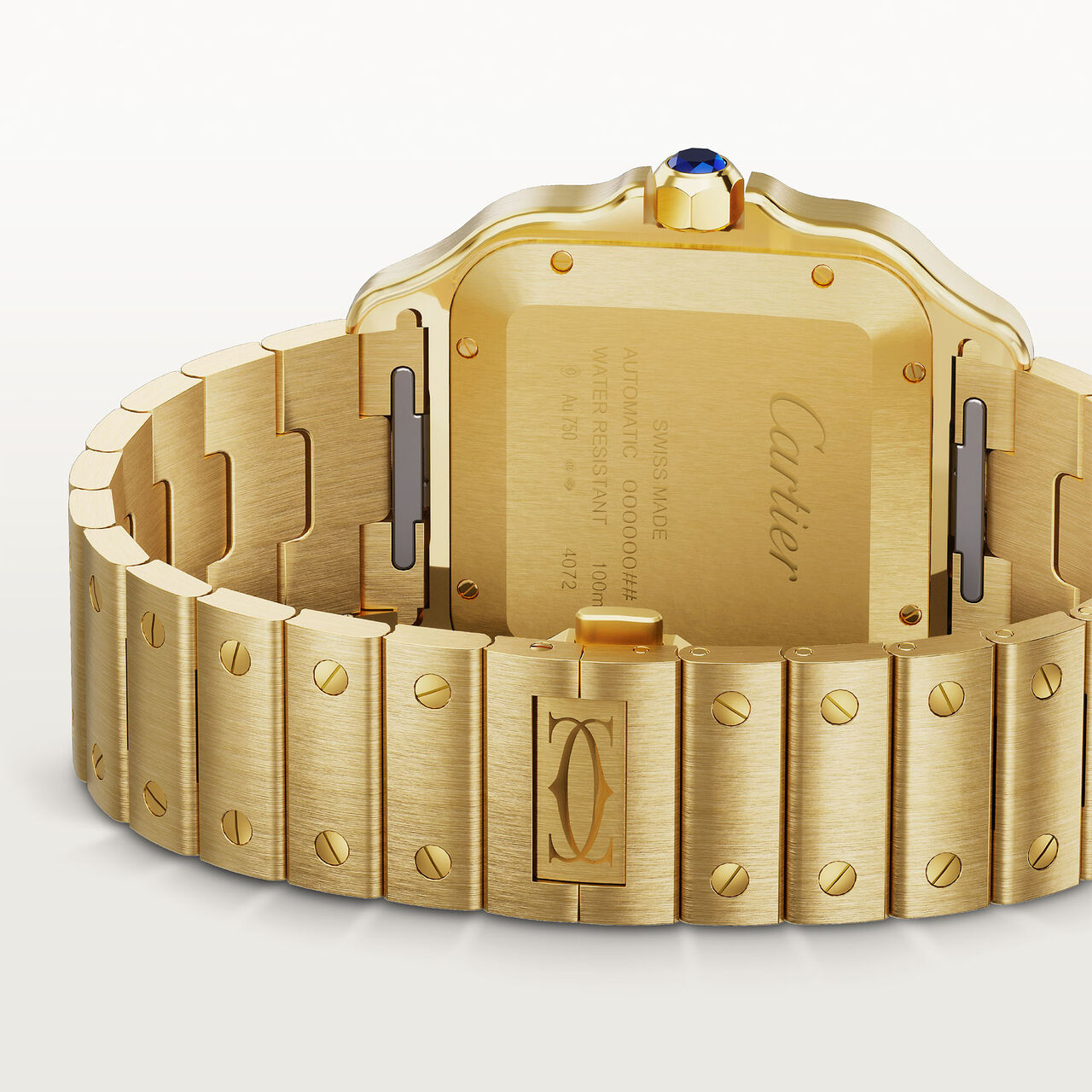 Cartier Santos de Cartier Large Automatic 40 mm Yellow Gold WGSA0095  image number 3